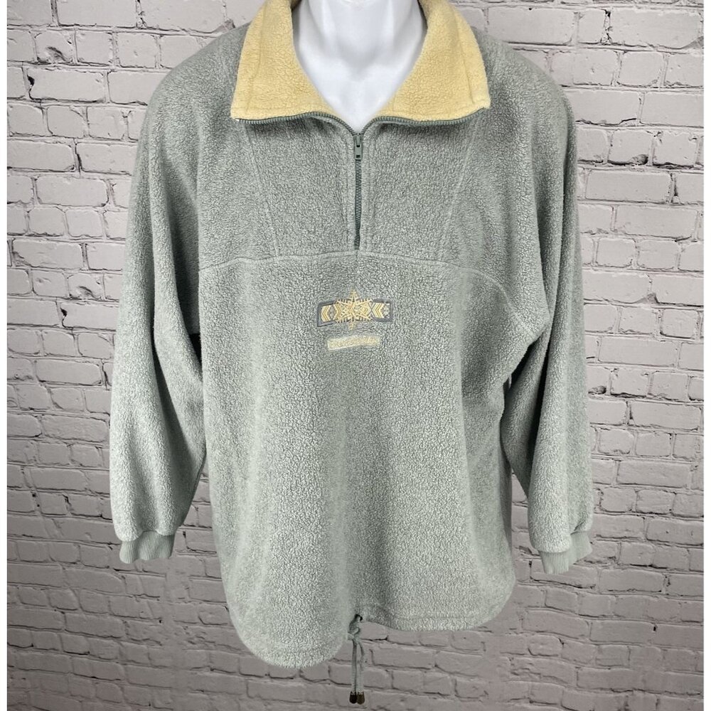 VTG Jarray Sportswear Blue Breckenridge 1/4 Zip Sweatshirt USA Made Size 1 S/M